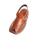 Mustard Peshawari Chappal with Triple Gear - 092116