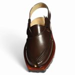 Handmade Brown Norozi Chappal with Double Tyre Sole - 09202